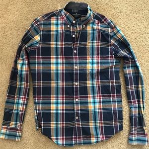 Plaid American Eagle Long Sleeve Button up